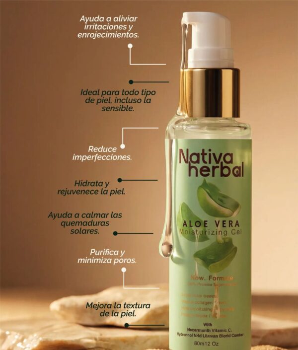 Nativa Herbal Aloe Vera Gel with hyaluronic acid